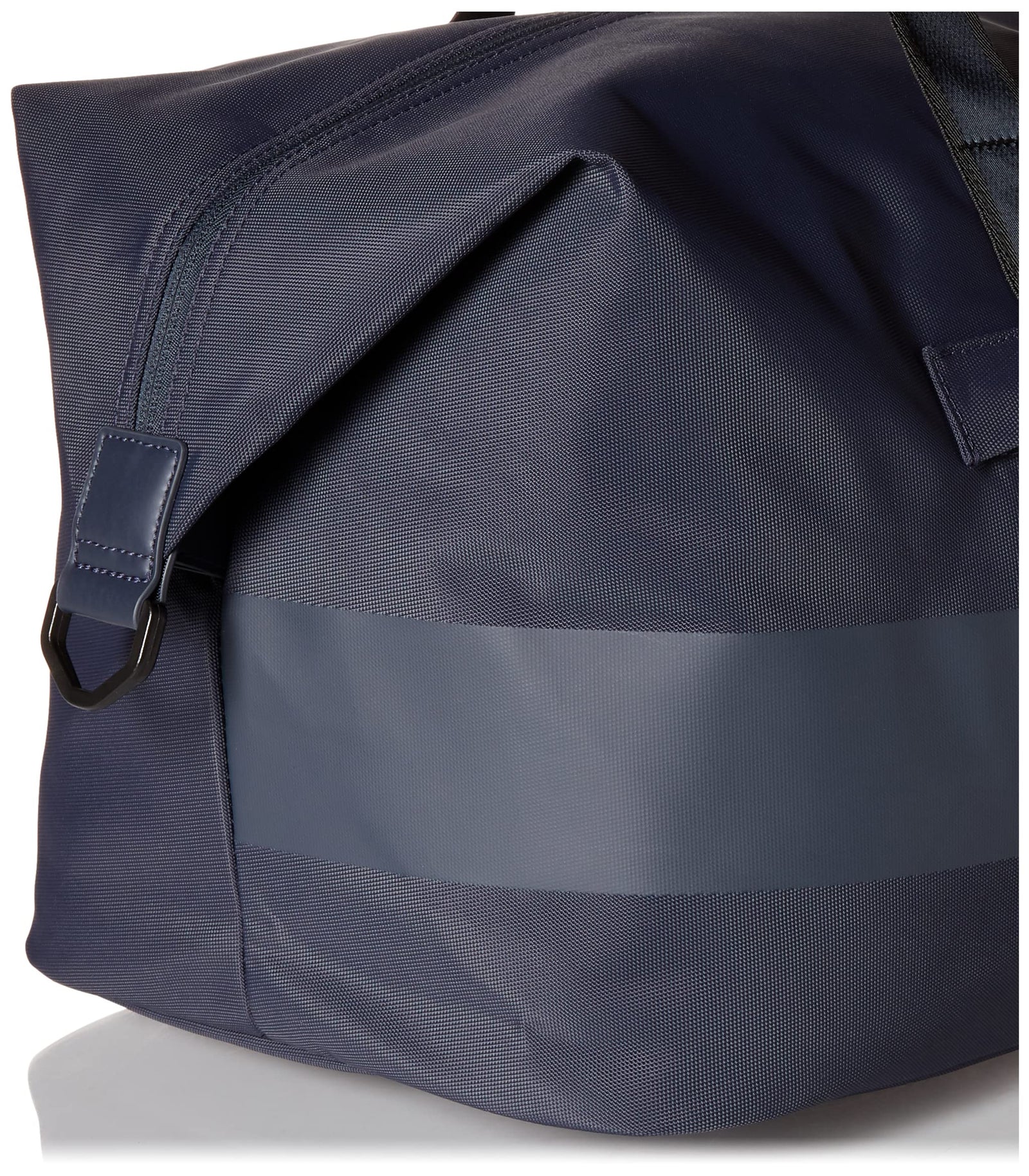 HUGO Men's Structured Nylon Big Logo Mini Duffle Bag, Rich Navy, One Size, Rich Navy, One size