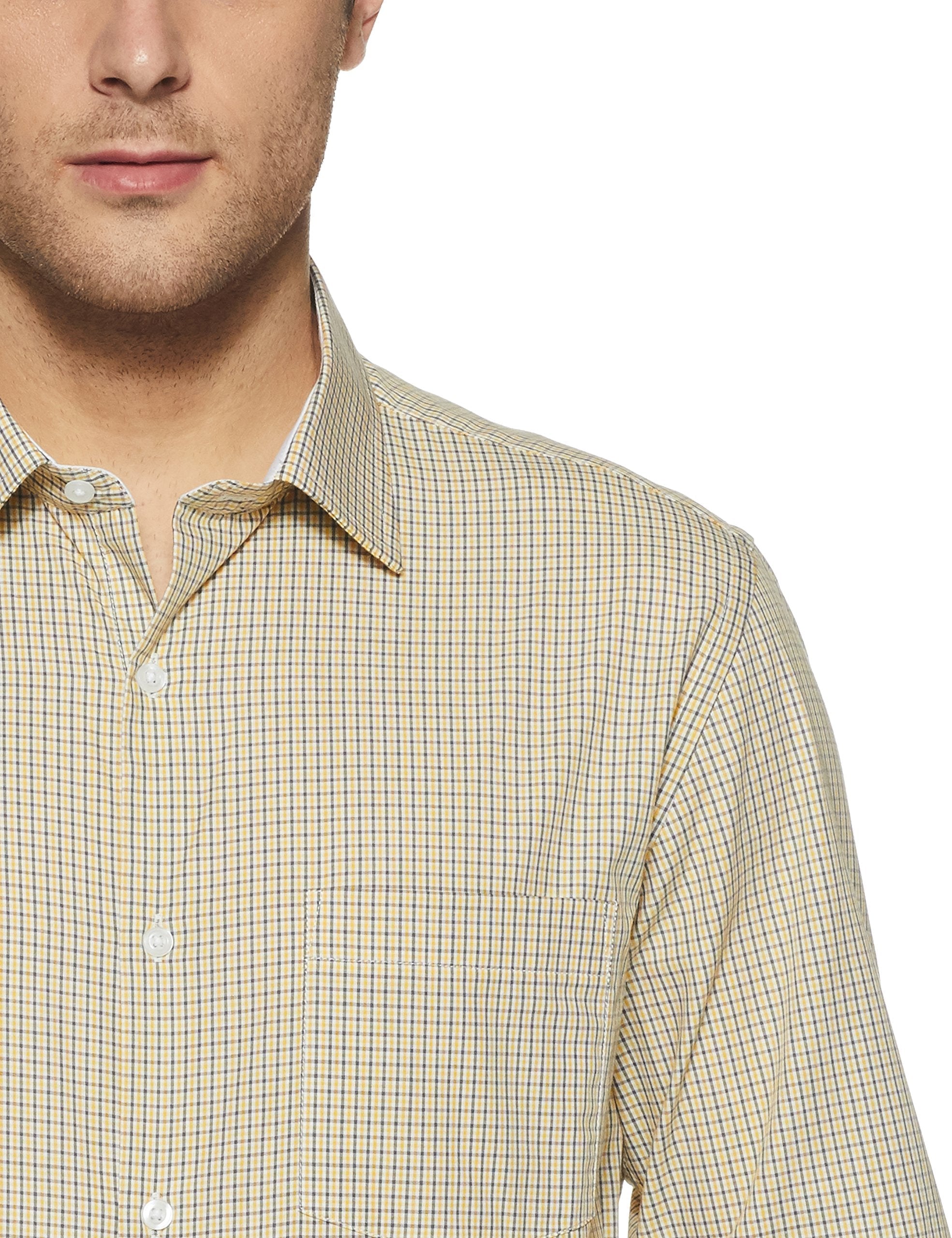 Diverse Men's Checkered Regular Fit Cotton Formal Shirt