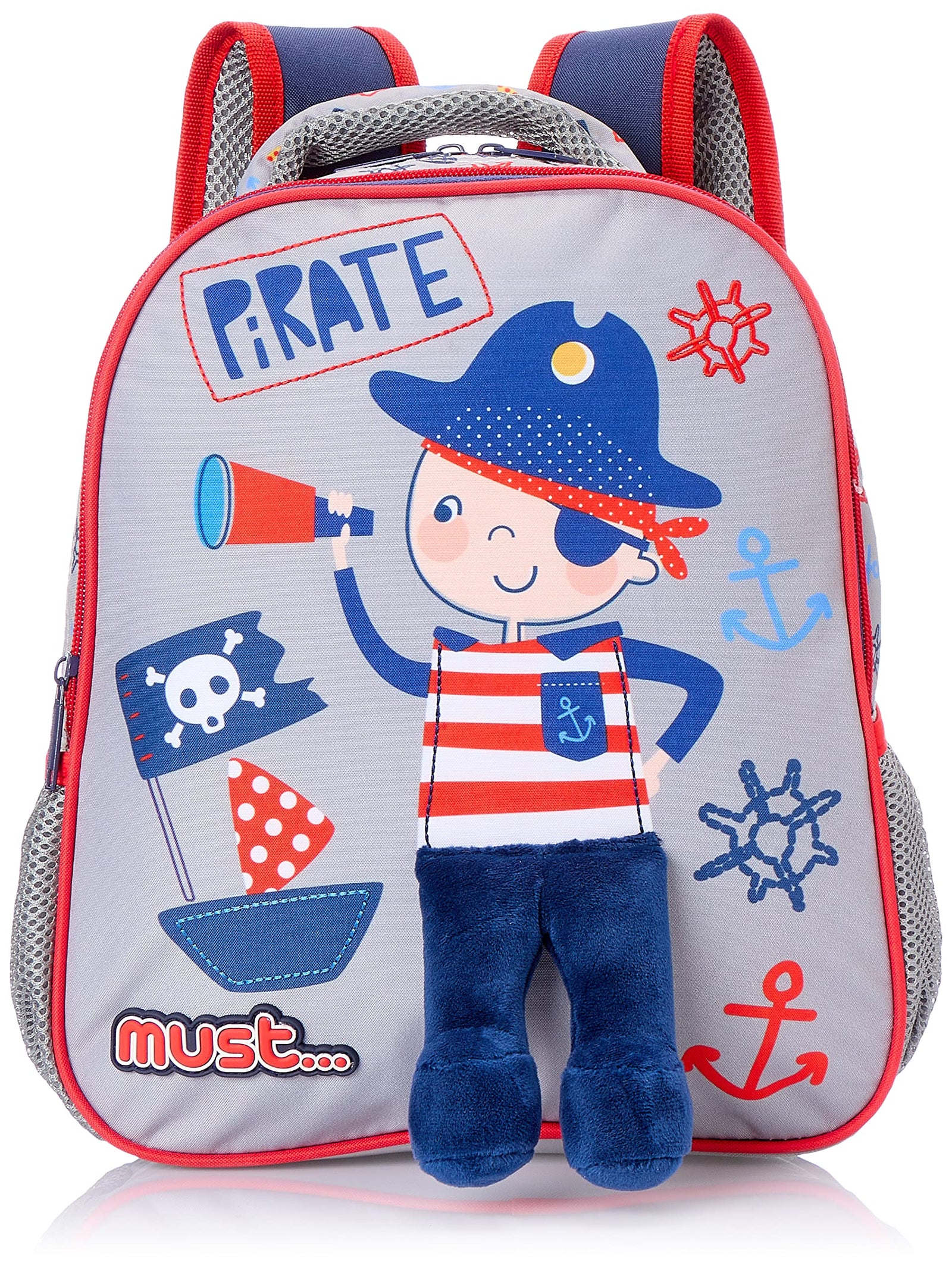 MUST KINDERGARTEN BACKPACK CHARMY PIRATE 2 CASES