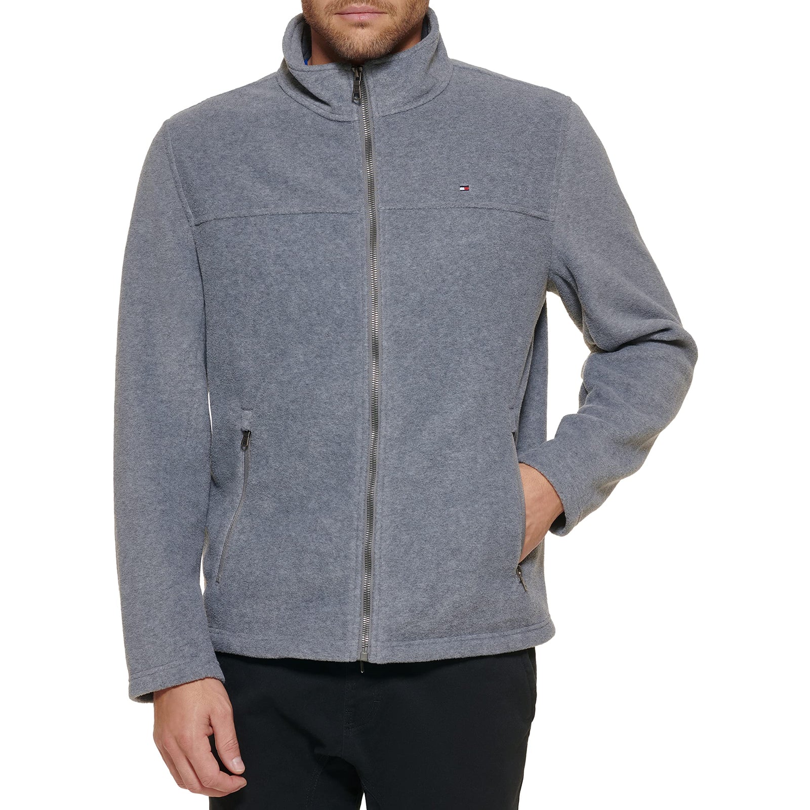 Tommy Hilfiger Men's Classic Zip Front Polar Fleece Jacket