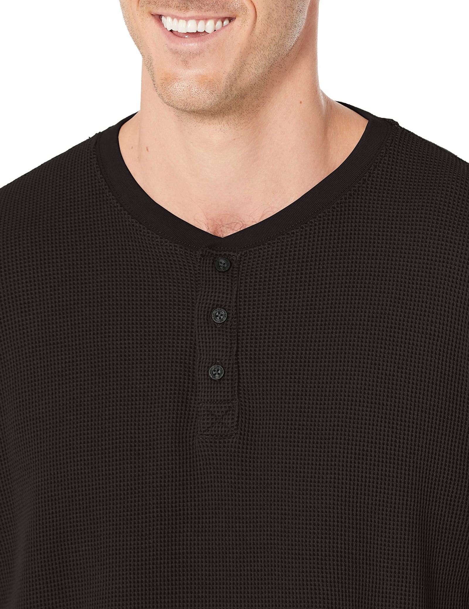 Wrangler Authentics Men's Long Sleeve Waffle Henley