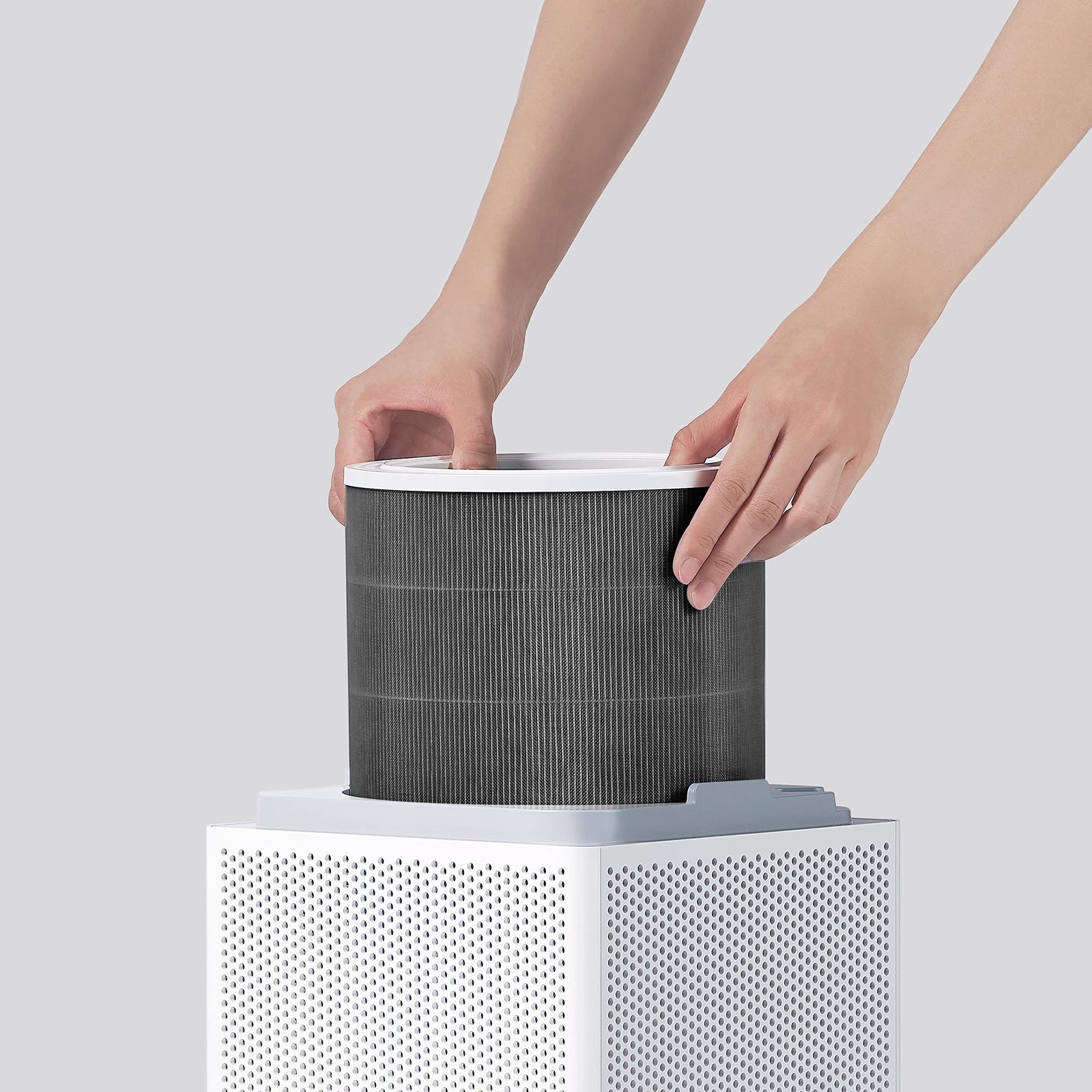 Xiaomi Smart Air Purifier 4 Lite App/Voice Control,Suitable For Large Room Smart Air Cleaner Global Version, 360 M3/H Pm Cadr, Oled Touch Screen Display - Mi Home App Works With Alexa - White