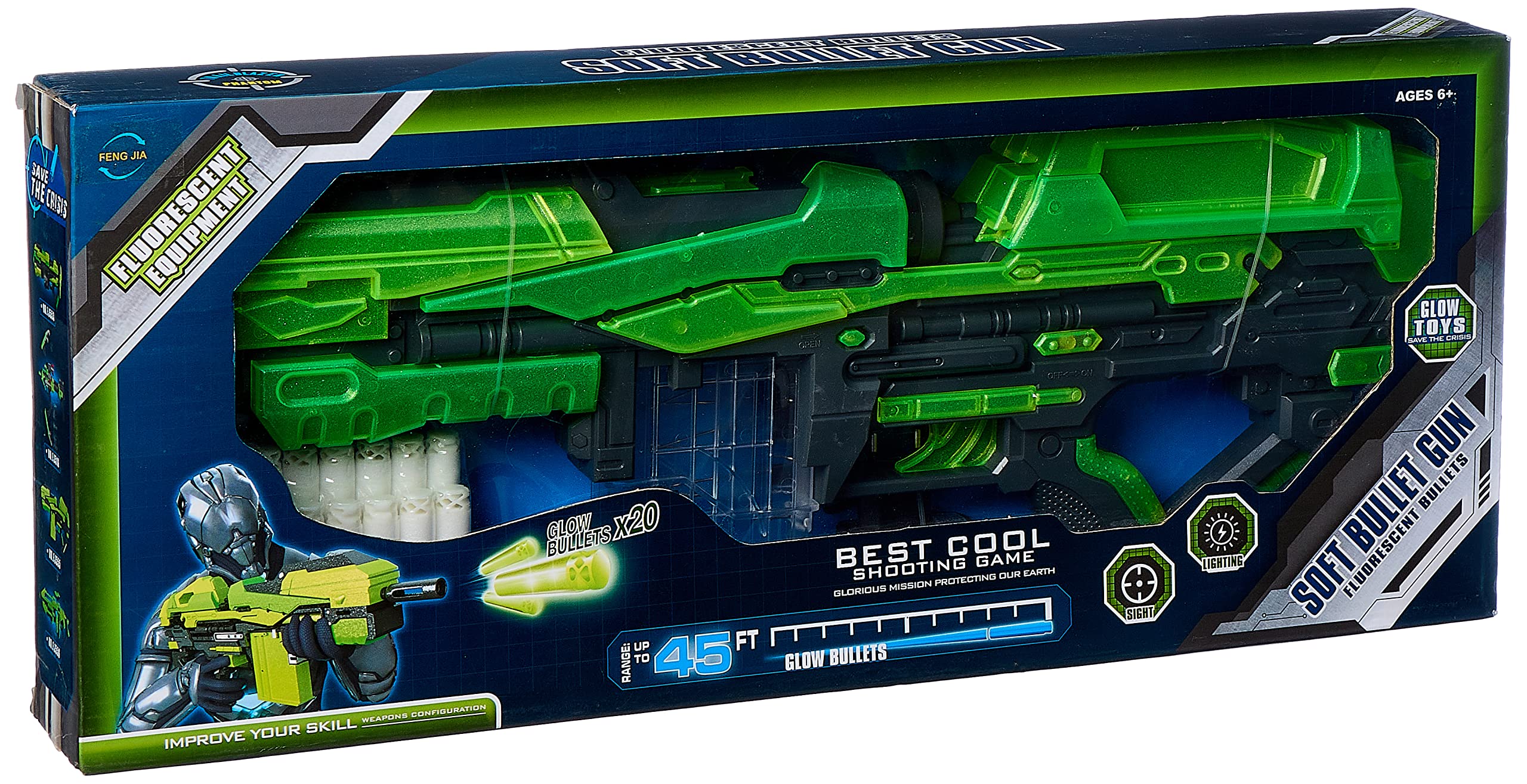 Feng Jia Florescent Shooting Gun Toy