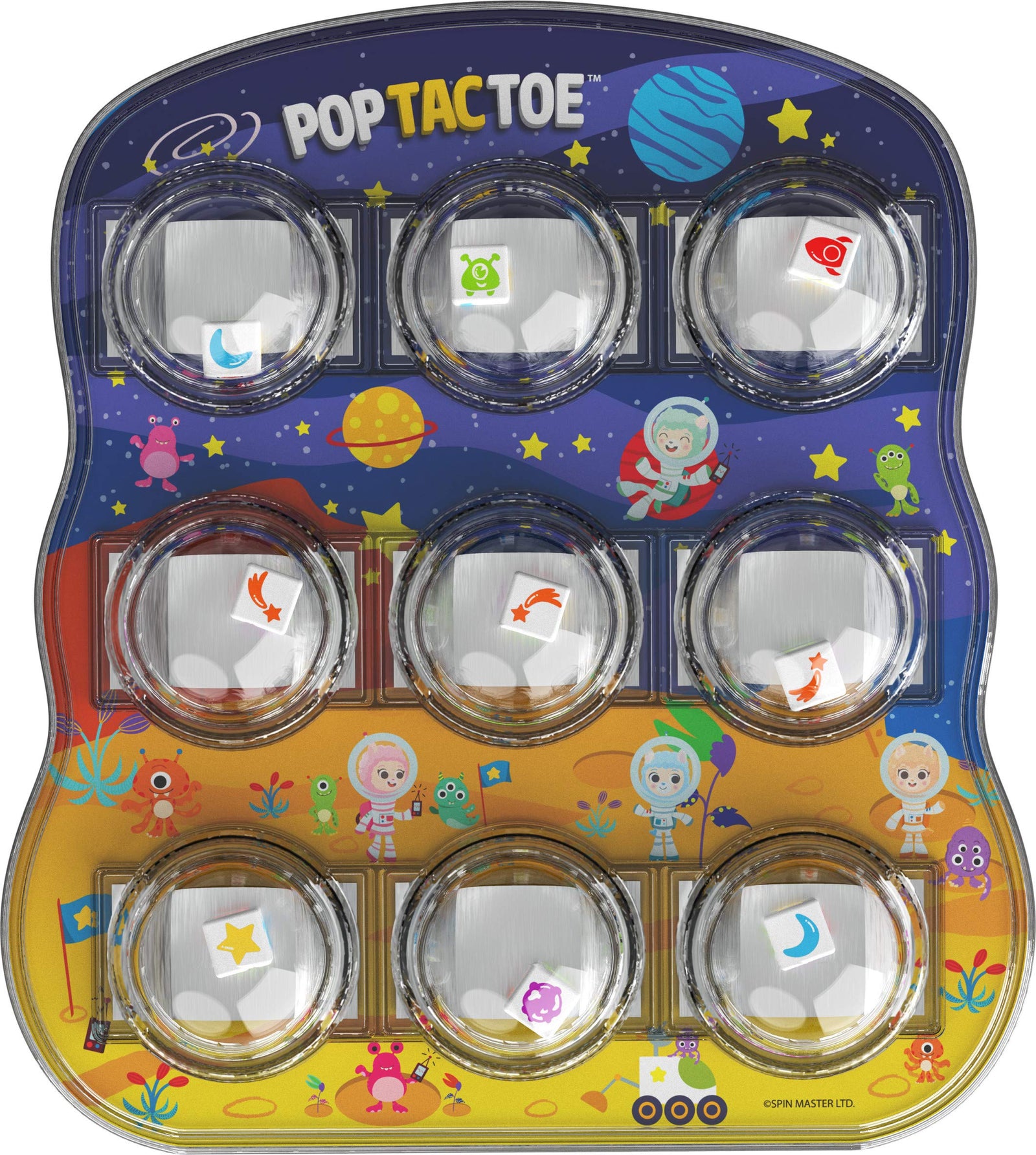 Pop Tac Toe Popper Board Game - For Families and Kids Ages 3 and Up