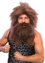 Rubie's Costume Characters Caveman Beard And Set Wig, Black, One size  Rubie's   