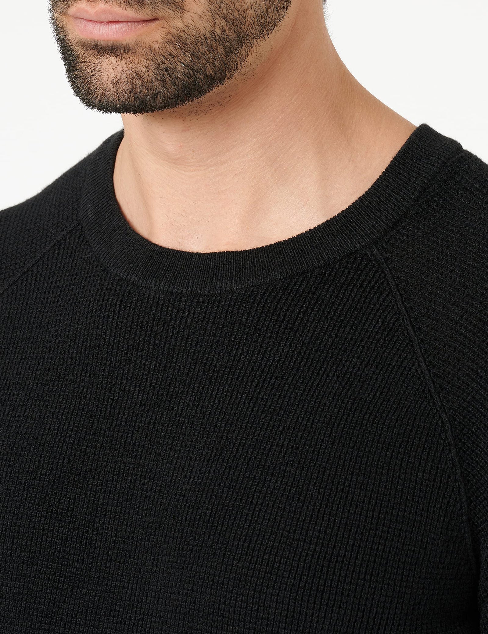 Jack & Jones mens Classic Waffle Knit Crew Neck Sweater (pack of 1)