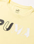 PUMA Girl's Modern Sports Logo Tee G Tee. Yellow Pear.11/12Y