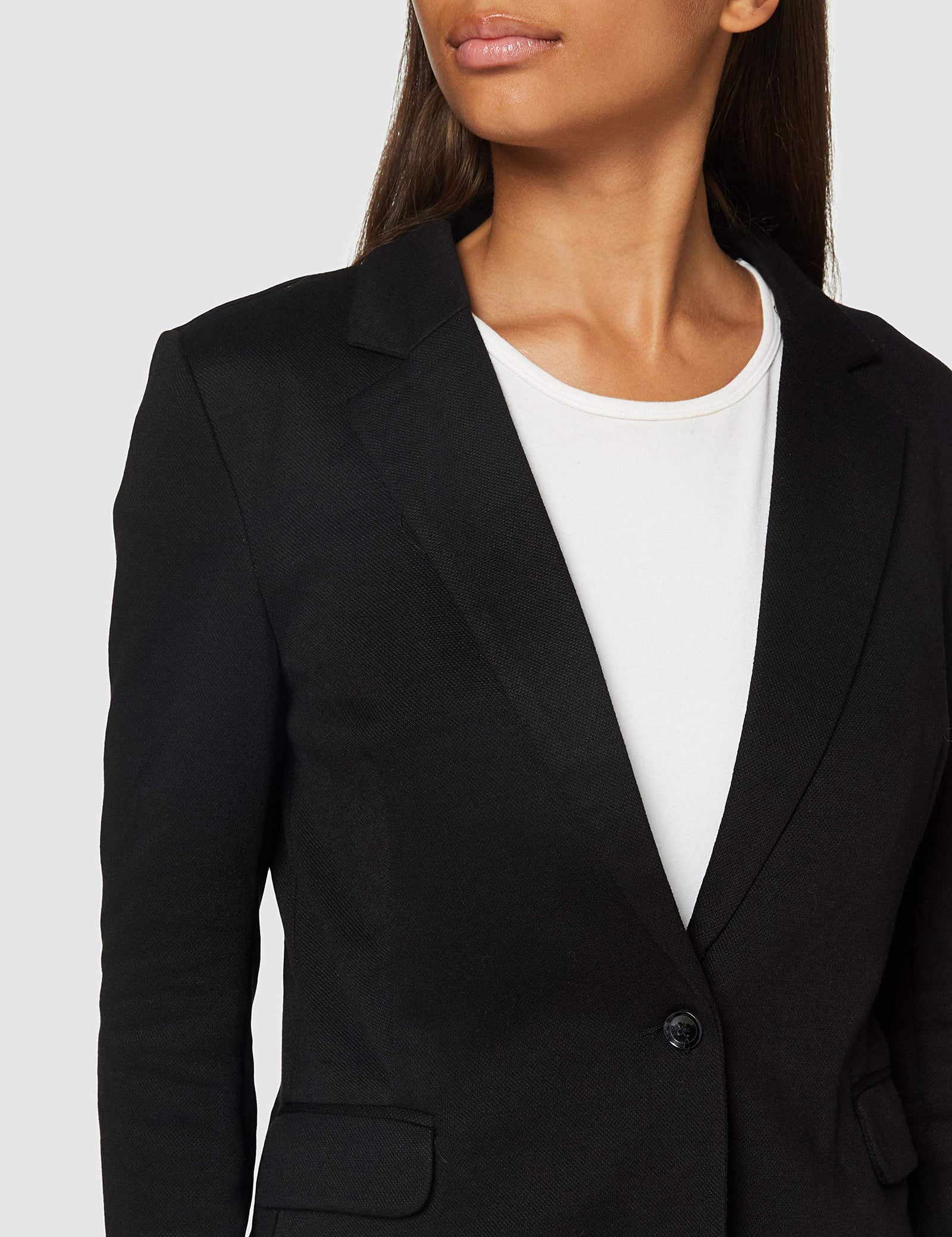 Vero Moda Women's VMJULIA L/S DNM Blazer , BLACK