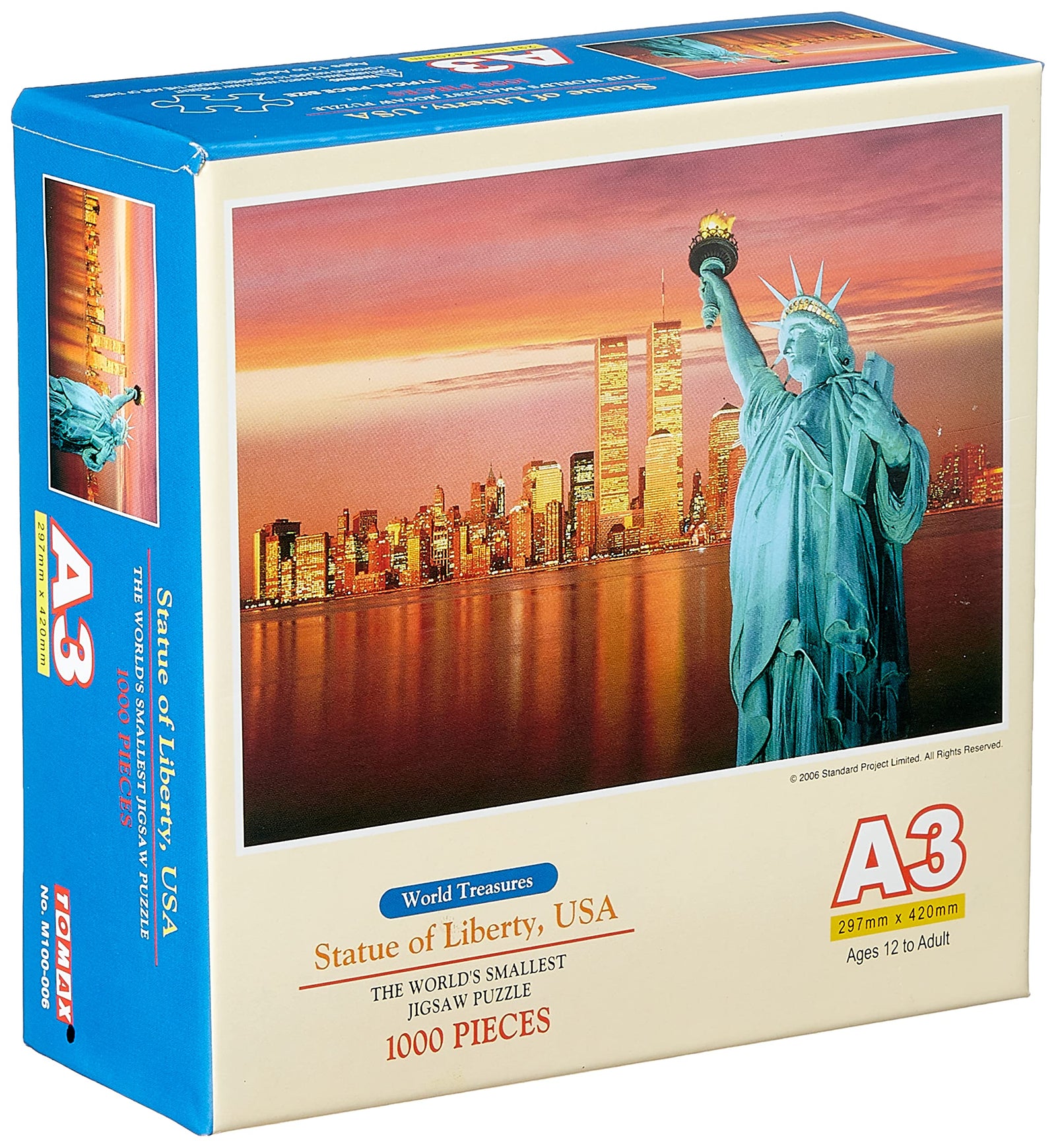 Statue of liberty, usa mini 1000pcs puzzle