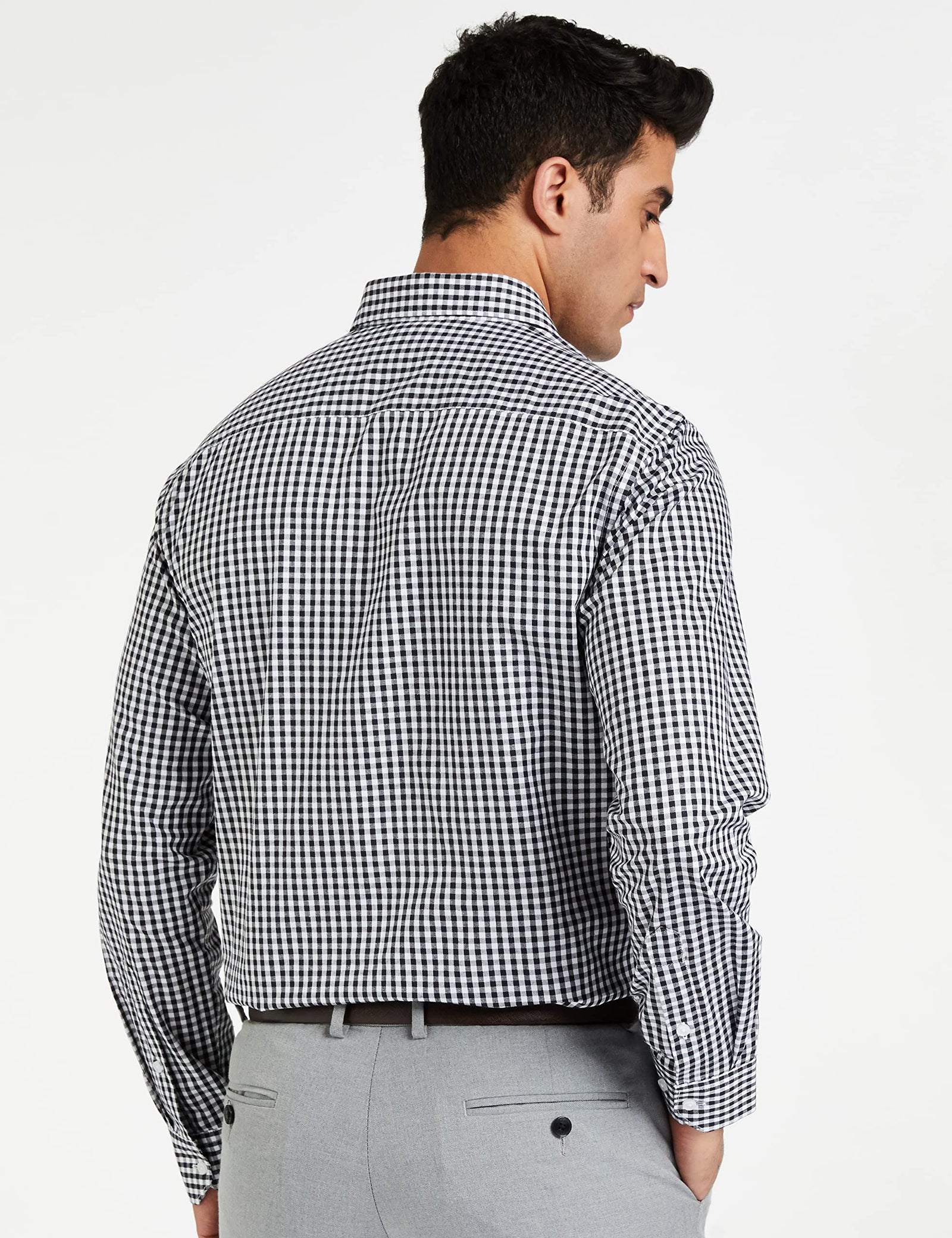 Diverse Men's Checkered Regular Fit Cotton Formal Shirt