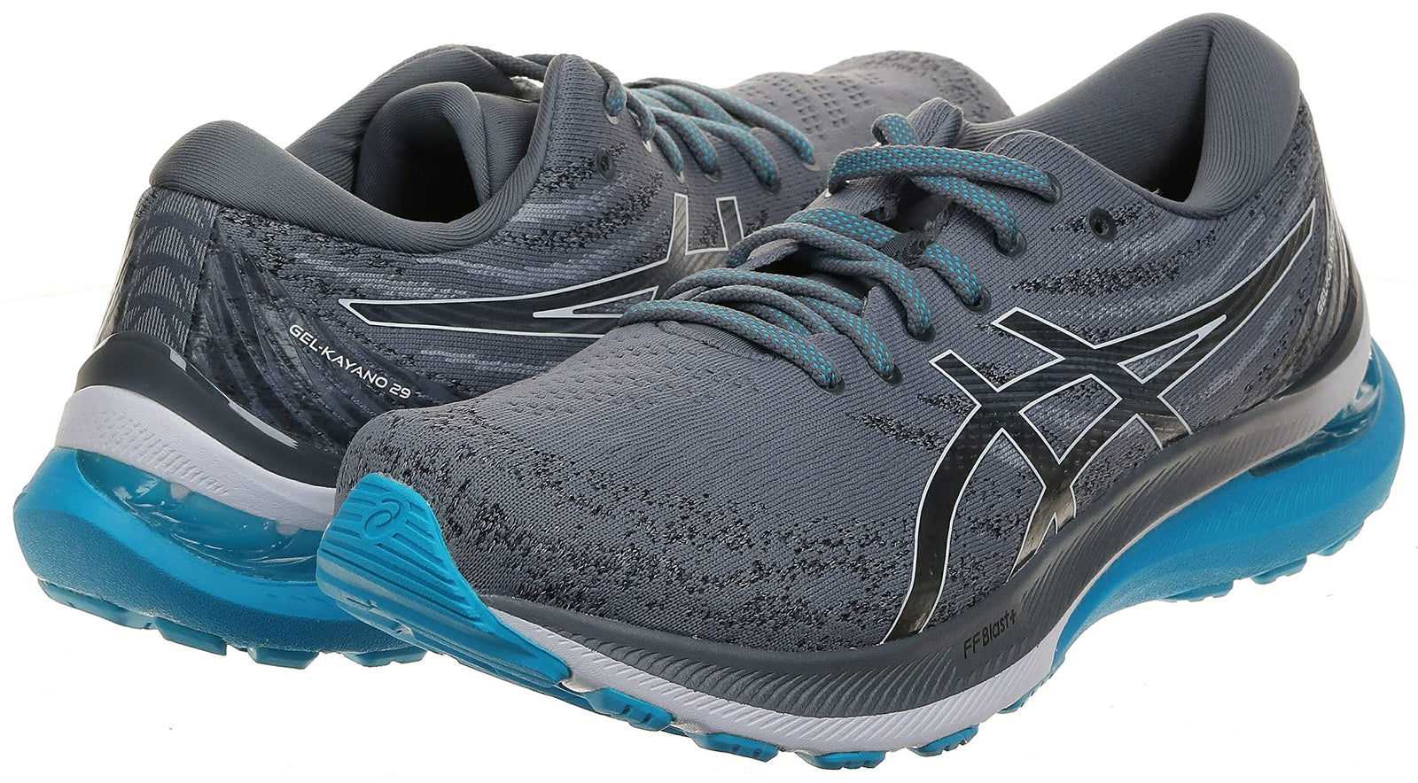 ASICS 1011B440 GEL-KAYANO 29 Running Shoes For Men Size 42 1/2 EU - Grey Light Blue