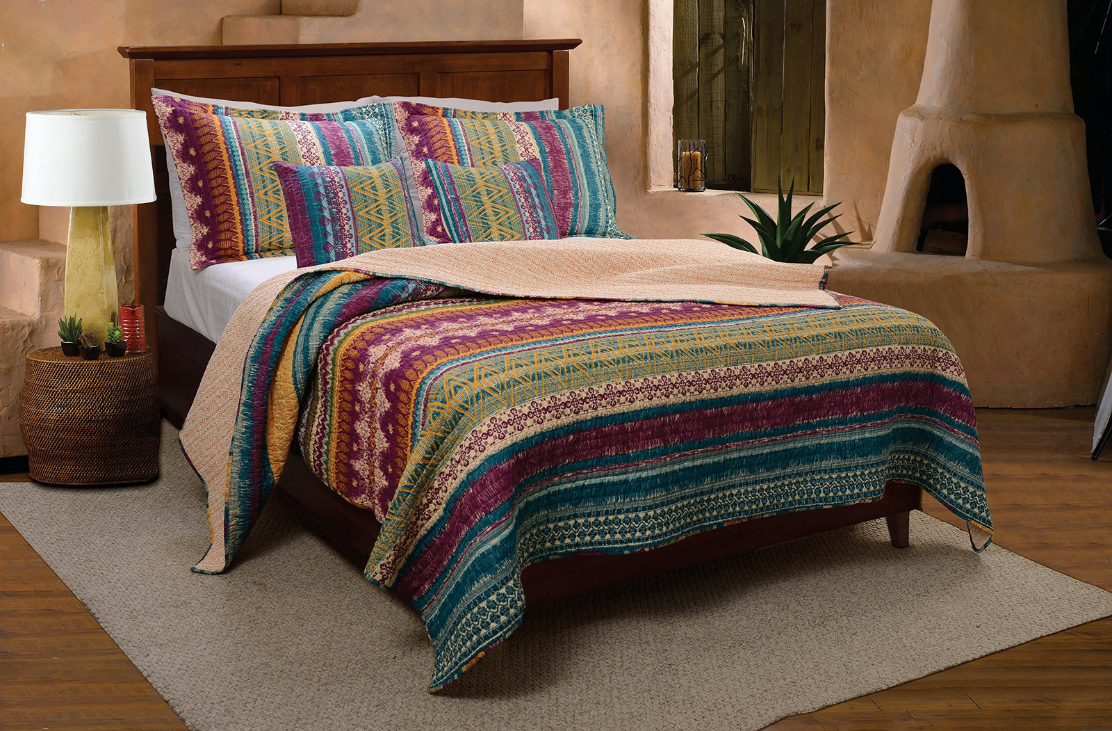 Greenland Home Southwest Quilt Set, 2-Piece Twin/Twin XL, Siesta