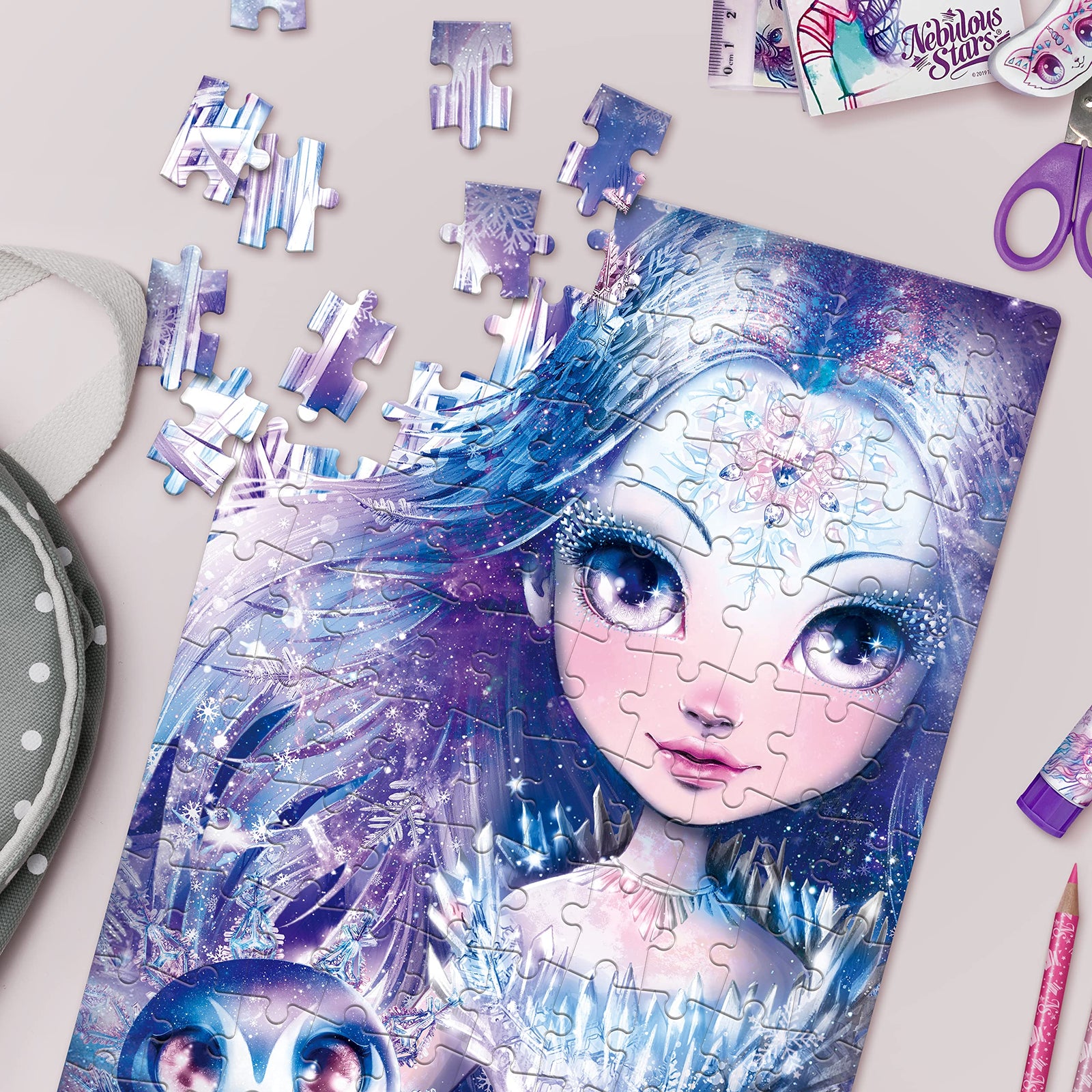 Nebulous Star - Iceana & Blizzia Glitter Puzzles 100 pcs - 28 x 40 cm