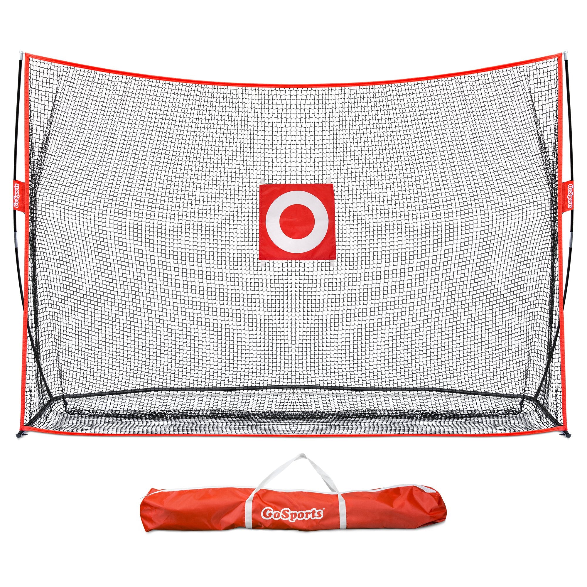 GoSports Golf Practice Hitting Net - Choose Between Huge 10'x7' or 7'x7' Nets -Personal Driving Range for Indoor or Outdoor Use - Designed by Golfers for Golfers