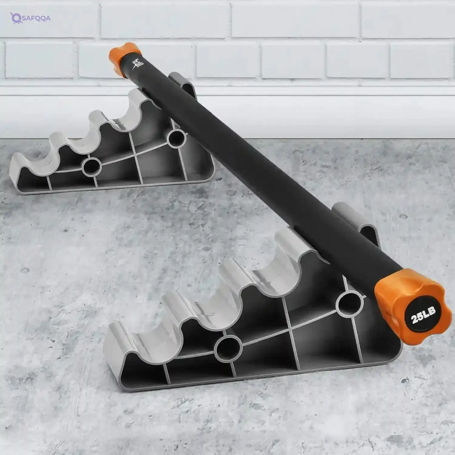 Yes4All Weighted Workout Bar, Exercise & Strength Training Bar for Yoga, Aerobics and Physical Therapy