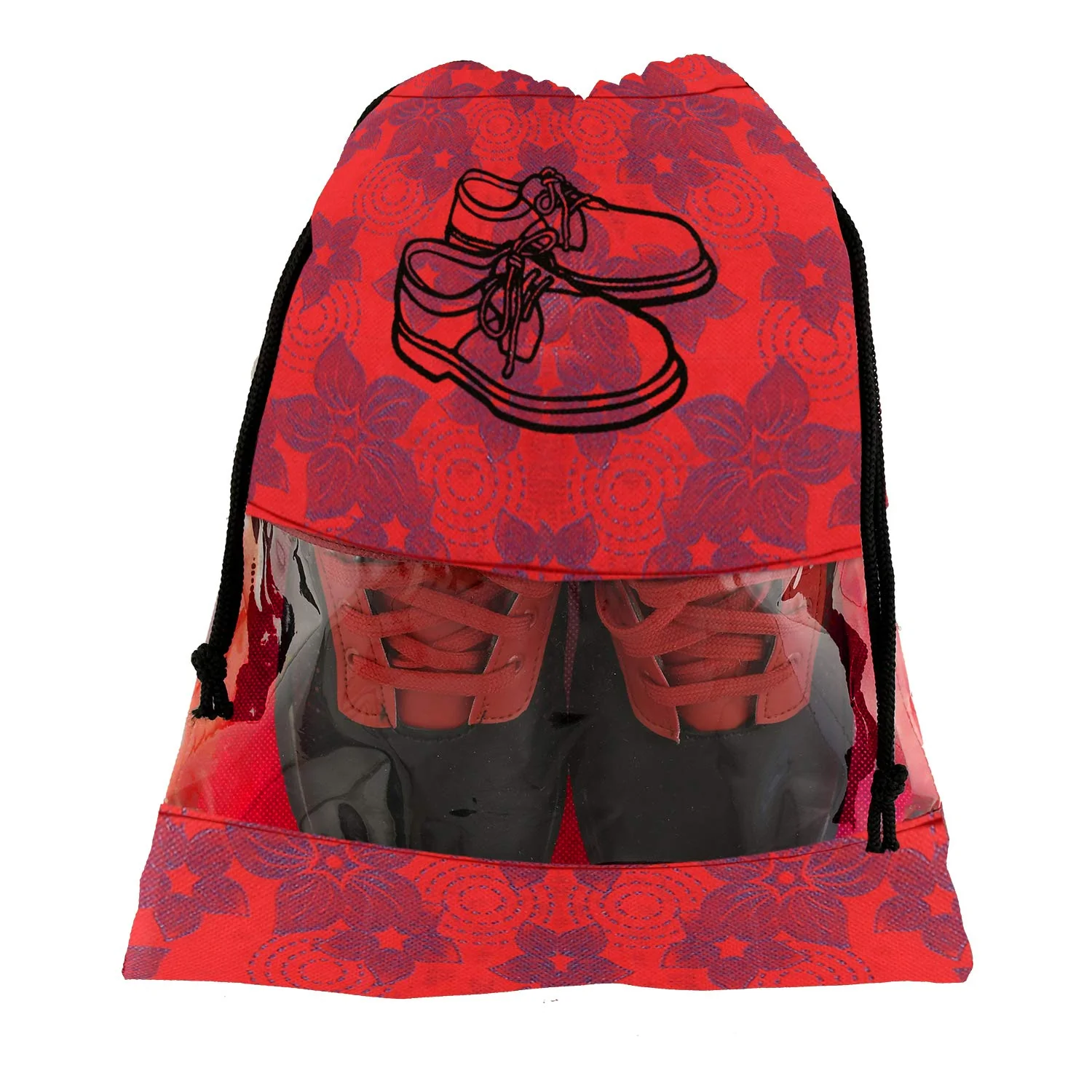 Fun Homes Set of Drawstring Travel Shoe Bags