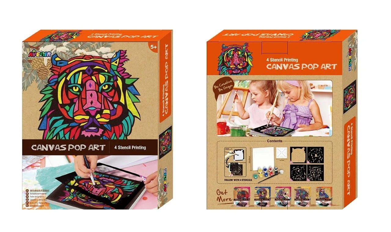 Avenir Canvas Coloring Pop Art Lion for Kids