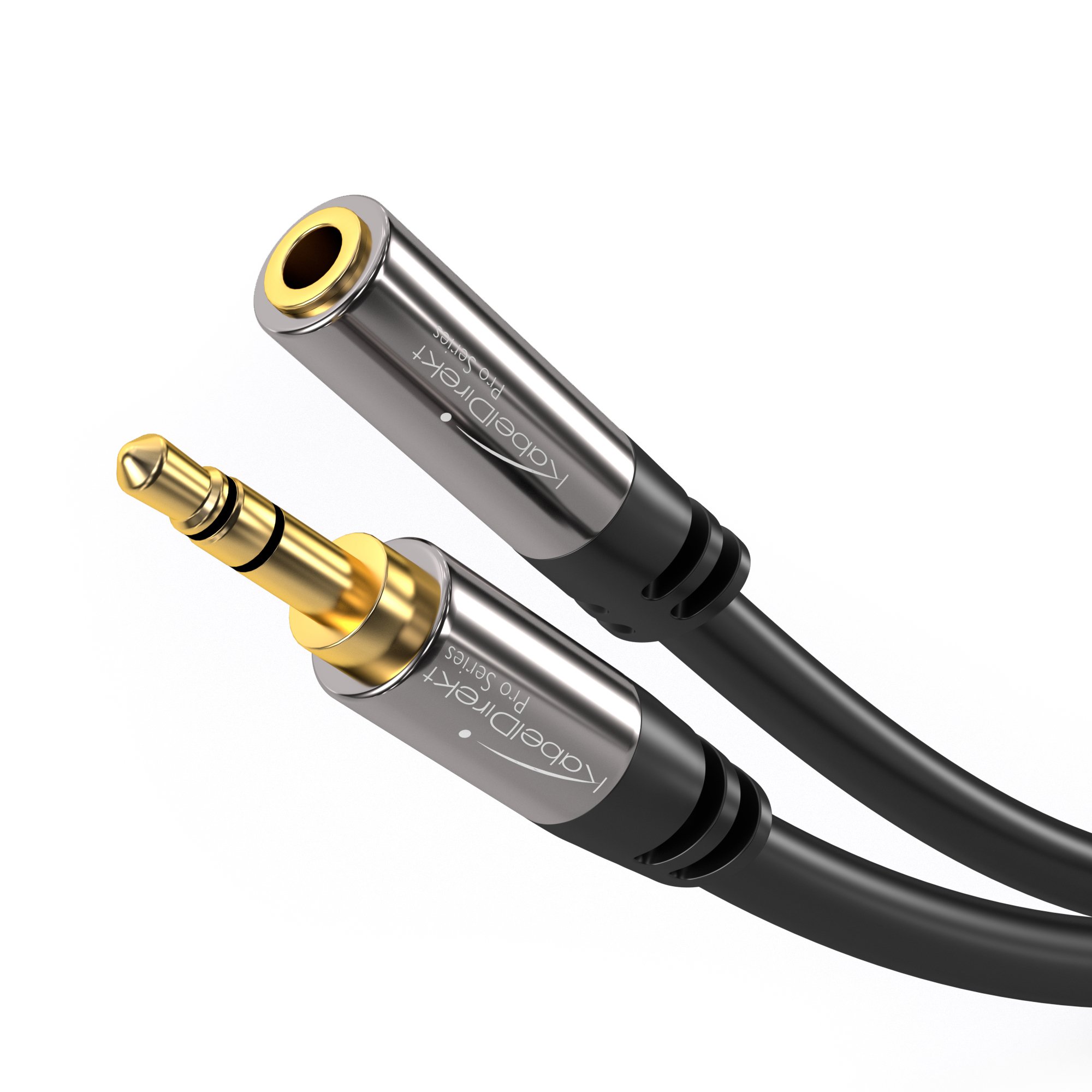 KabelDirekt 3.5mm AUX Headphone Extension Cable – 2m