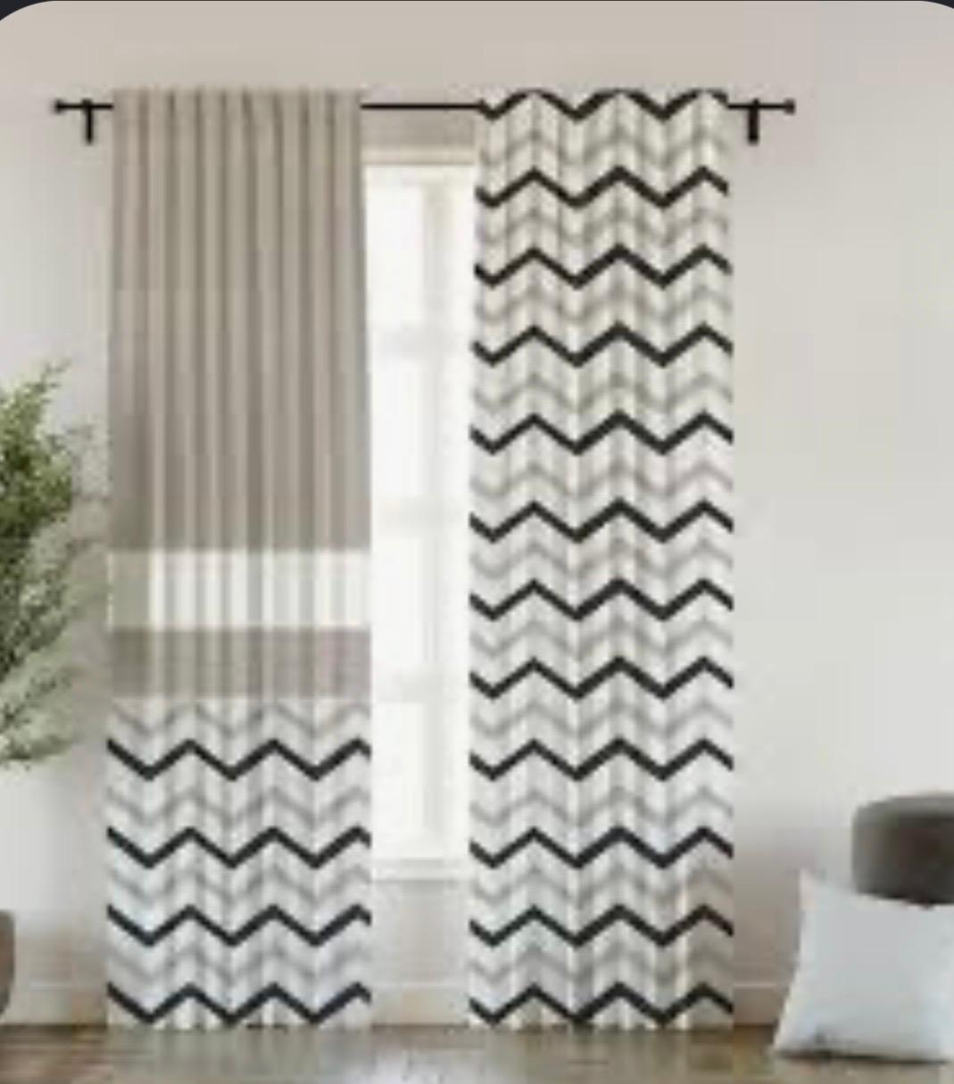 Shatta Fabrics and Curtains Zig Zag Curtain