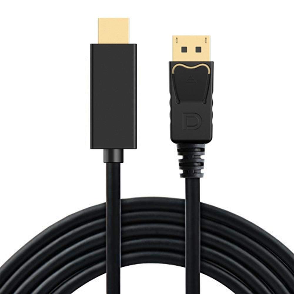 1.8m Display Port Display Port Male DP-HDMI Male Adapter Converter Cable for PC Laptop HD Projector