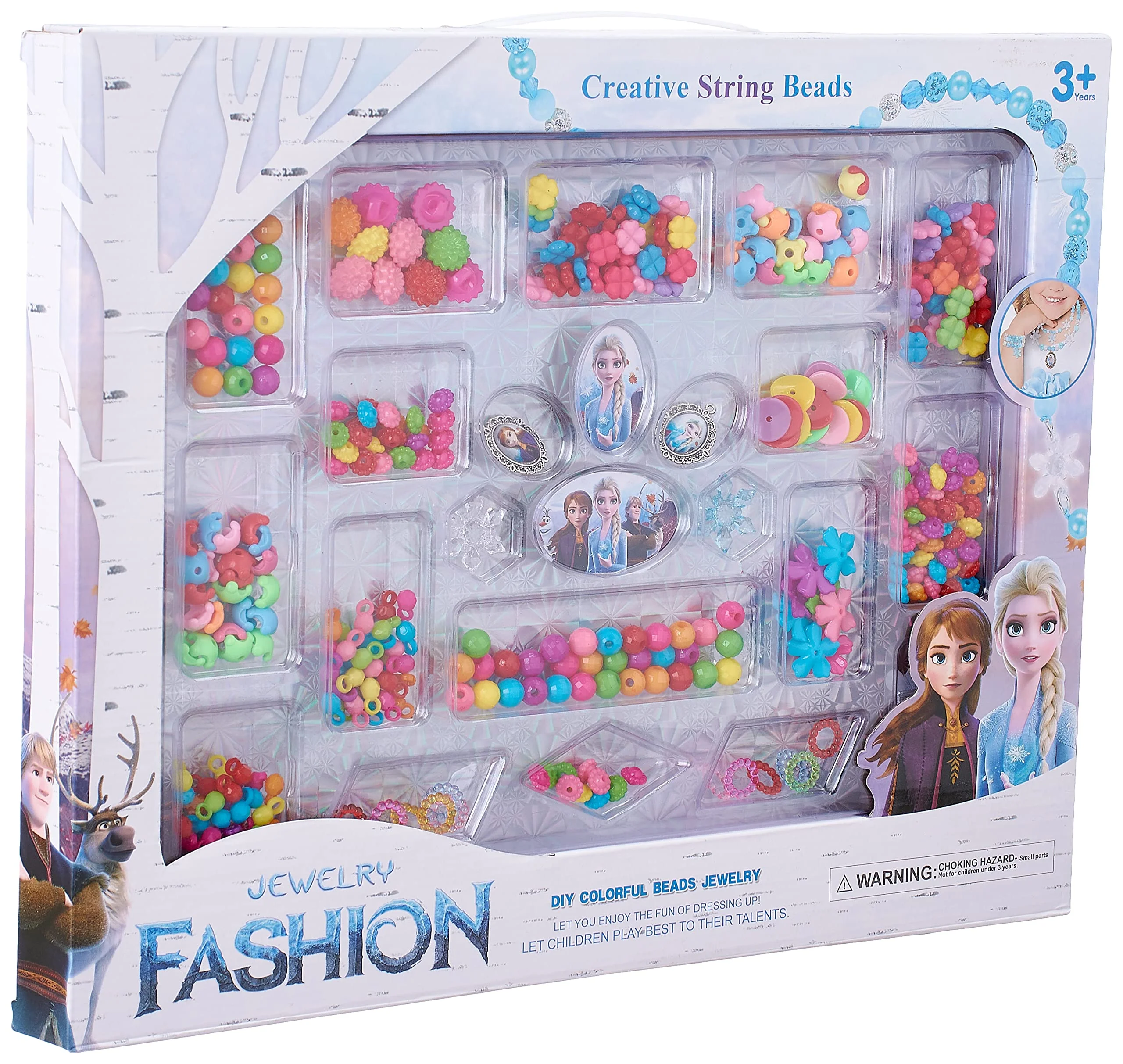 Frozen Beads Work Kids Creative Beads Craft Set