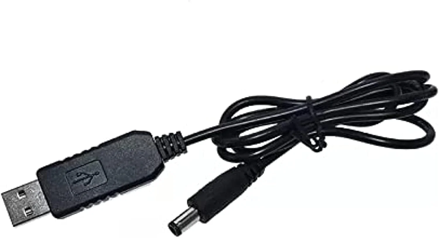 كابل رفع جهد USB من 5 فولت إلى 12 فولت – محول طاقة DC برأس 5.5×2.1 مم للراوتر واللمبات والمراوح والسماعات