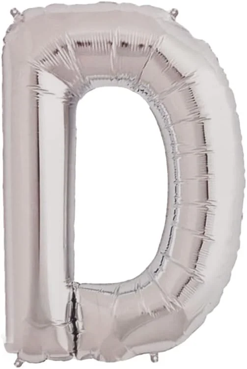 Letter D Foil Balloon for Birthday Parties & Celebrations