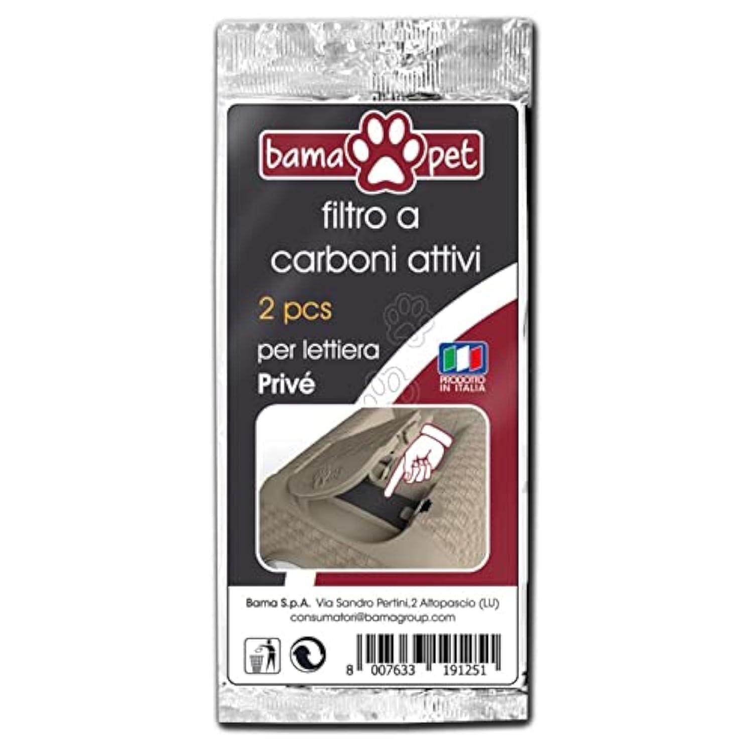 Bama Filtro Antiodore Set 2 Pcs