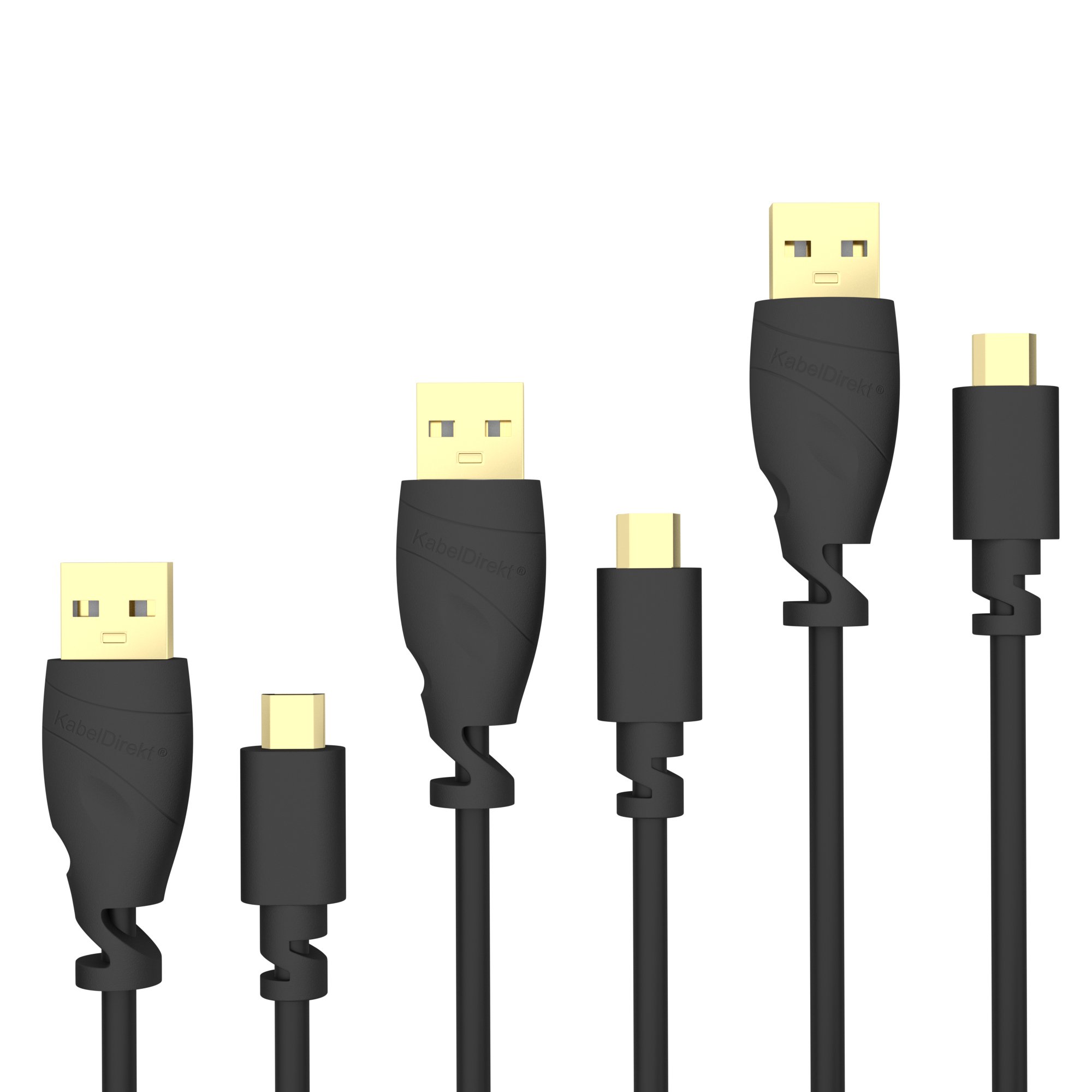 KabelDirekt Micro USB Cable – USB 2.0 Sync & Charge TOP Series