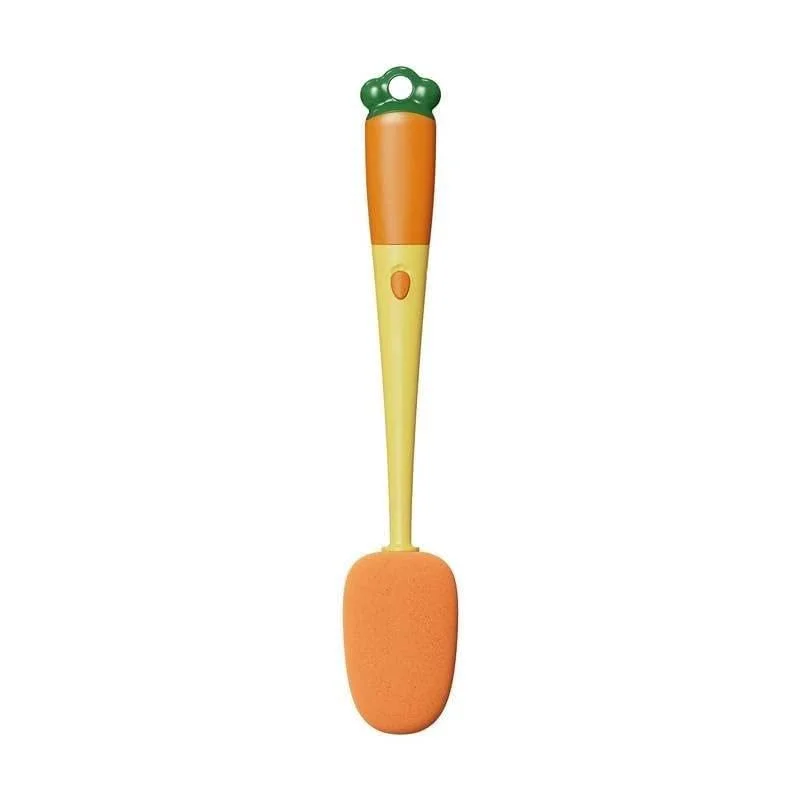 Generic Carrot Shape Long Handle Cleaning Brush | Multifunctional Cup & Bottle Cleaning Brush