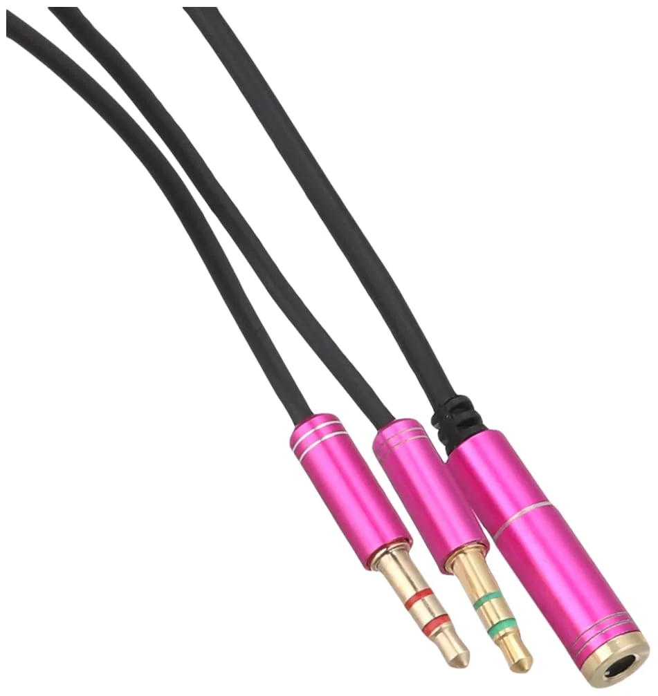 Keendex KX2029 3.5mm Audio Splitter – Dual Male AUX Adapter for Speakers & Headphones