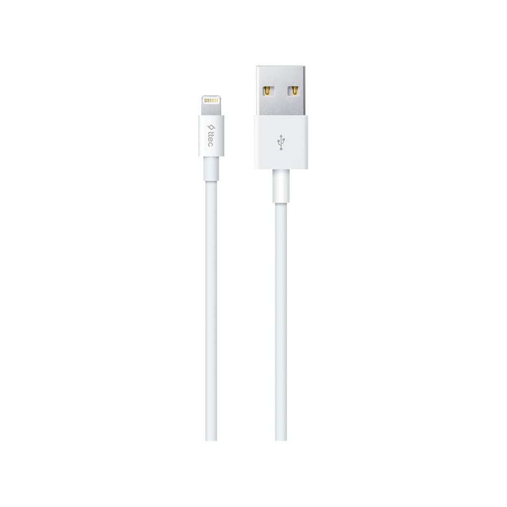 TTEC 2DK7508BB Lightning USB Data Cable 1m – Fast Charging & Sync Cable for iPhone & iPad