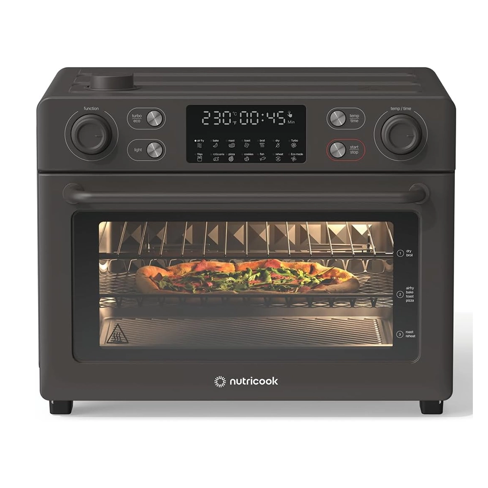 Nutricook Air Fryer Oven 30L AFTO330 – Stainless Steel, Rotisserie, Steam, Black – Scratched