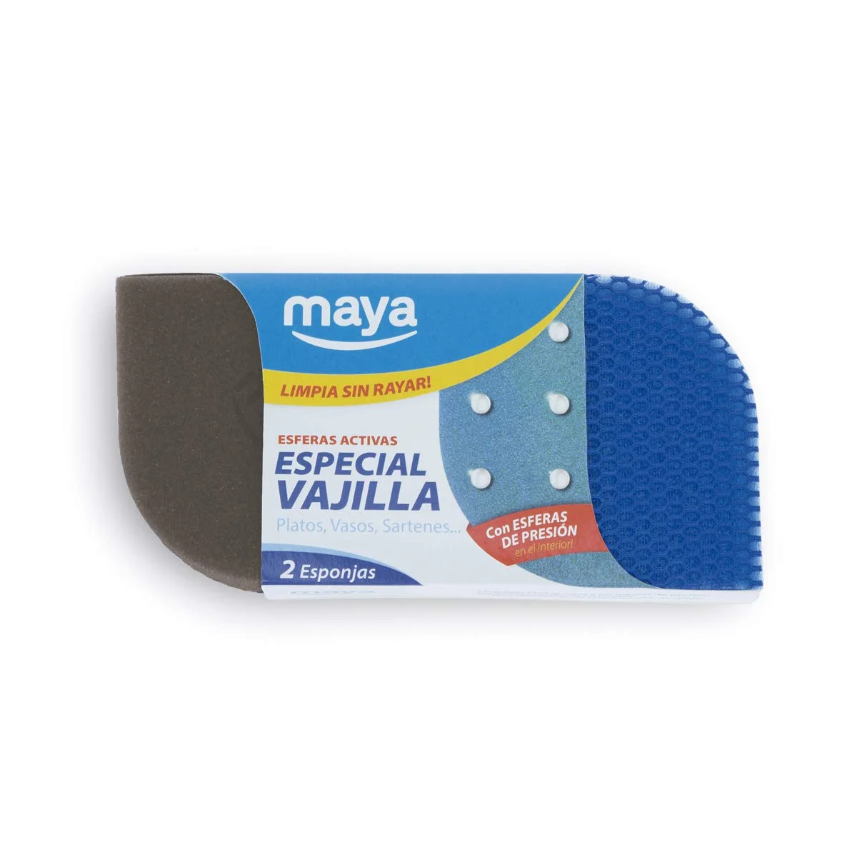 Maya Evo Cleaning Sponge – 2 Pieces Dishwashing Scrub Sponges