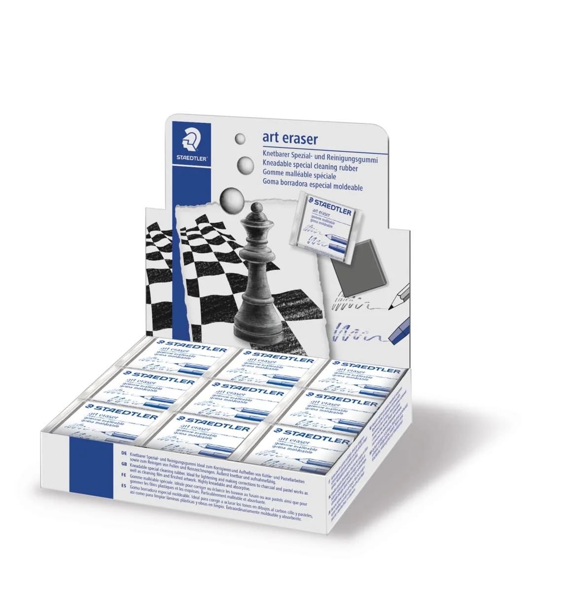 Staedtler Art Eraser Pack of 18 Precision Drawing Erasers