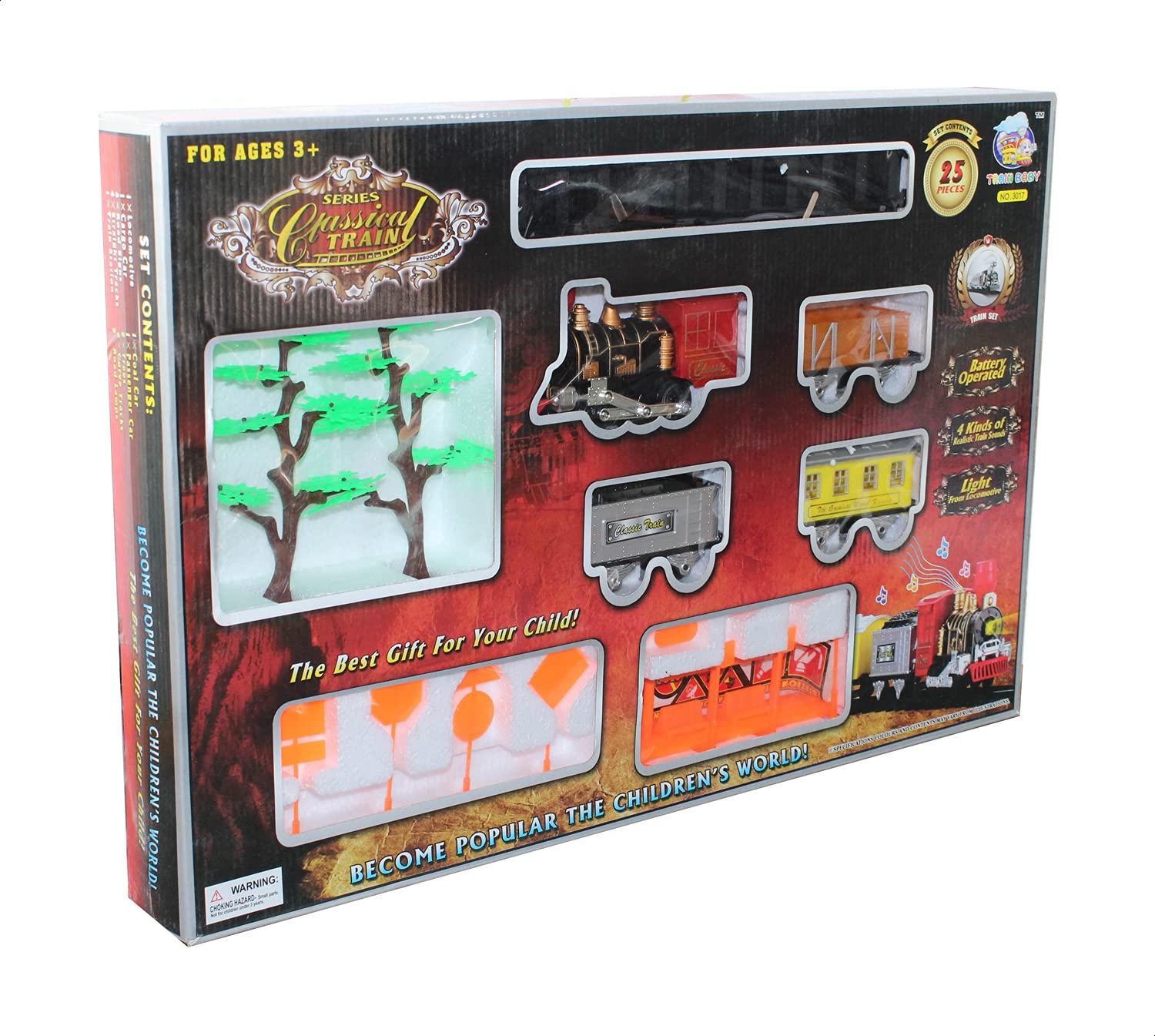 Kids Express Train Toy – 25 Pieces