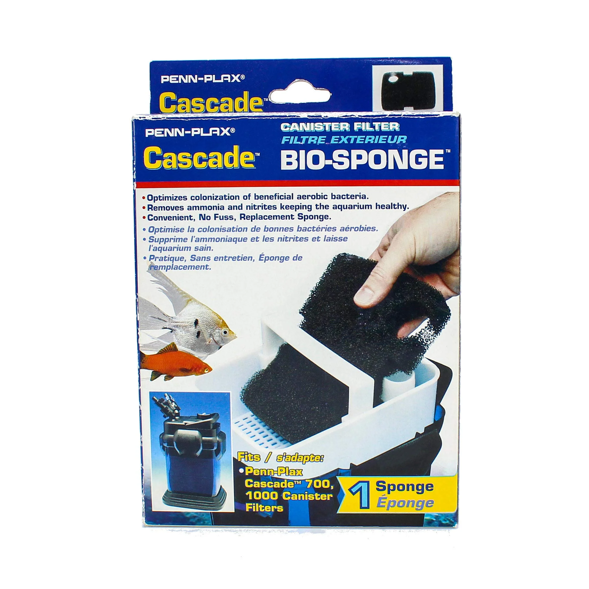 Penn-Plax Cascade 700/1000 Aquarium Filter Replacement Sponge