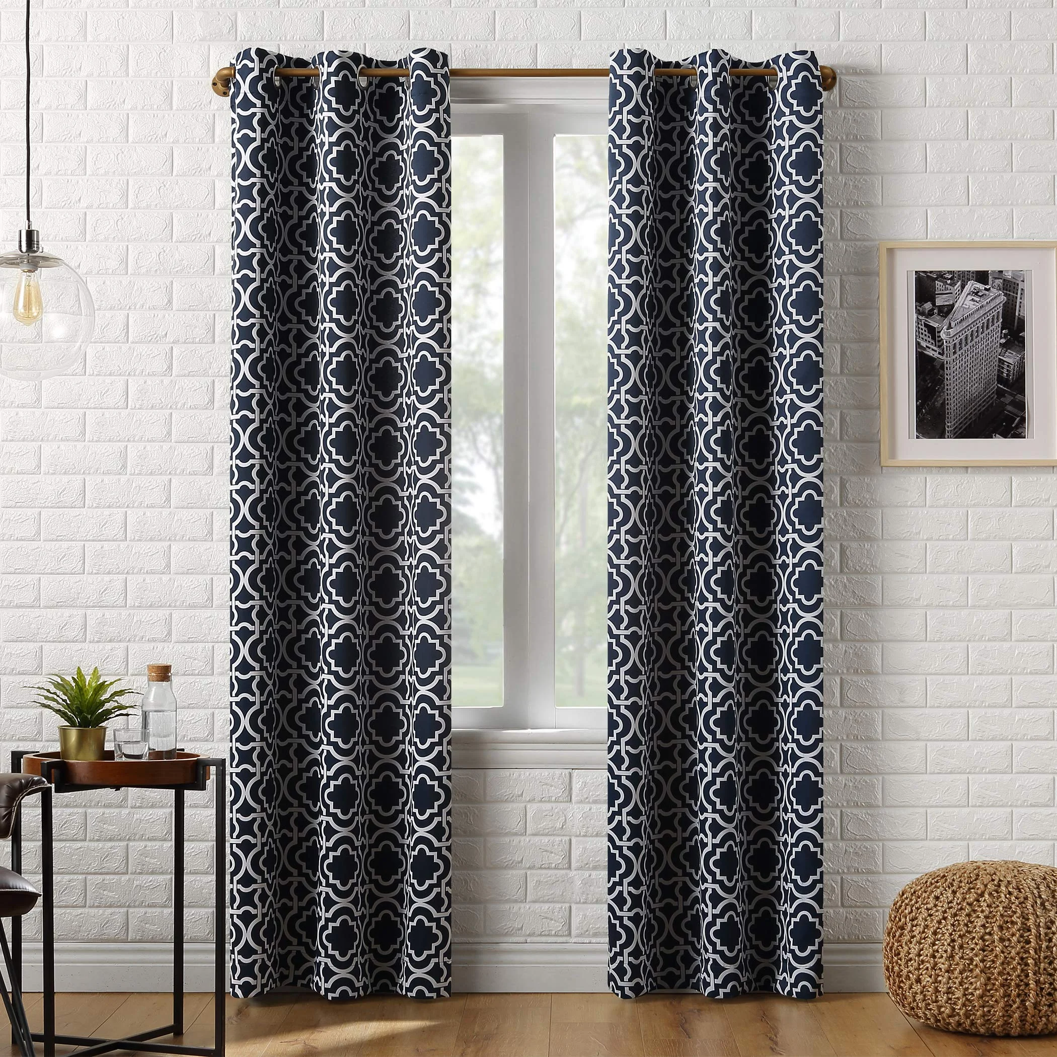 Son Zero Barnett Blackout Mesh Curtain with Hanging Rings – 1 Piece