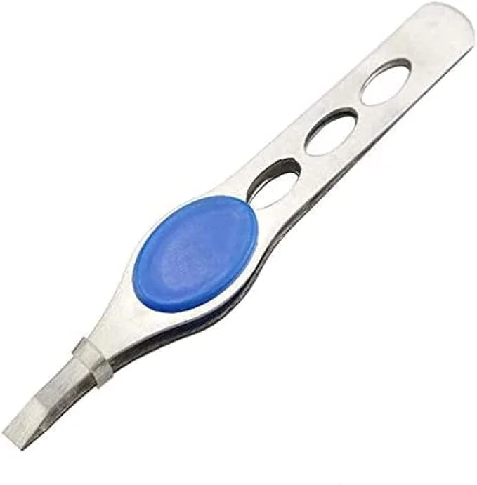Stainless Steel Eyebrow & Facial Hair Removal Tweezers