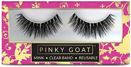 Pinky Goat 3D Mink Hair False Eyelashes – Voluminous Eye Look
