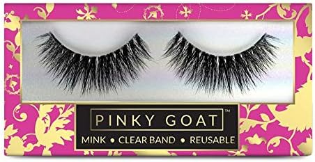 رموش عين 3D من شعر المنك بتصميم كثيف من Pinky Goat