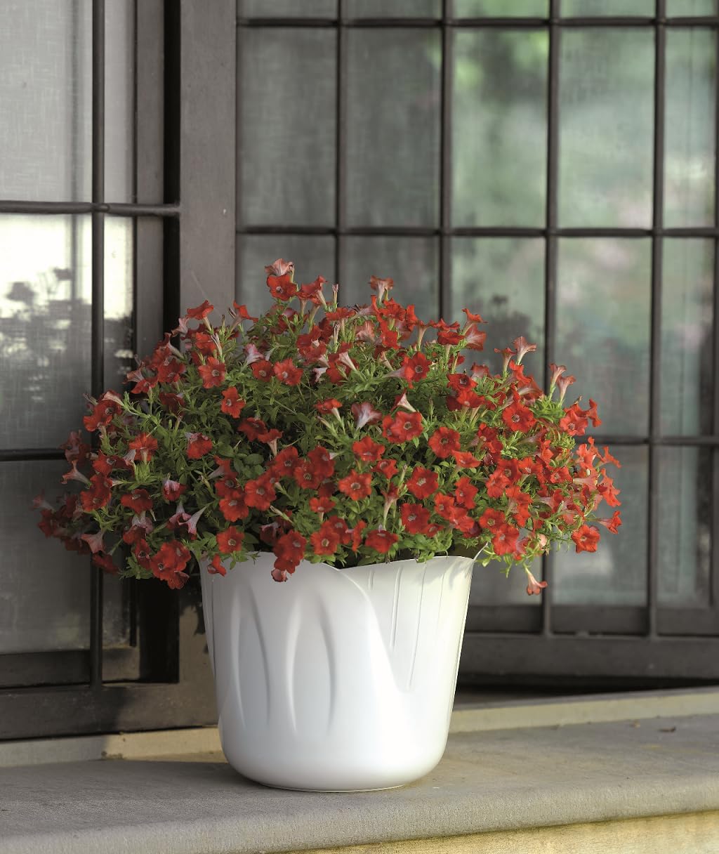 Bama Round Plant Pot 35 cm White