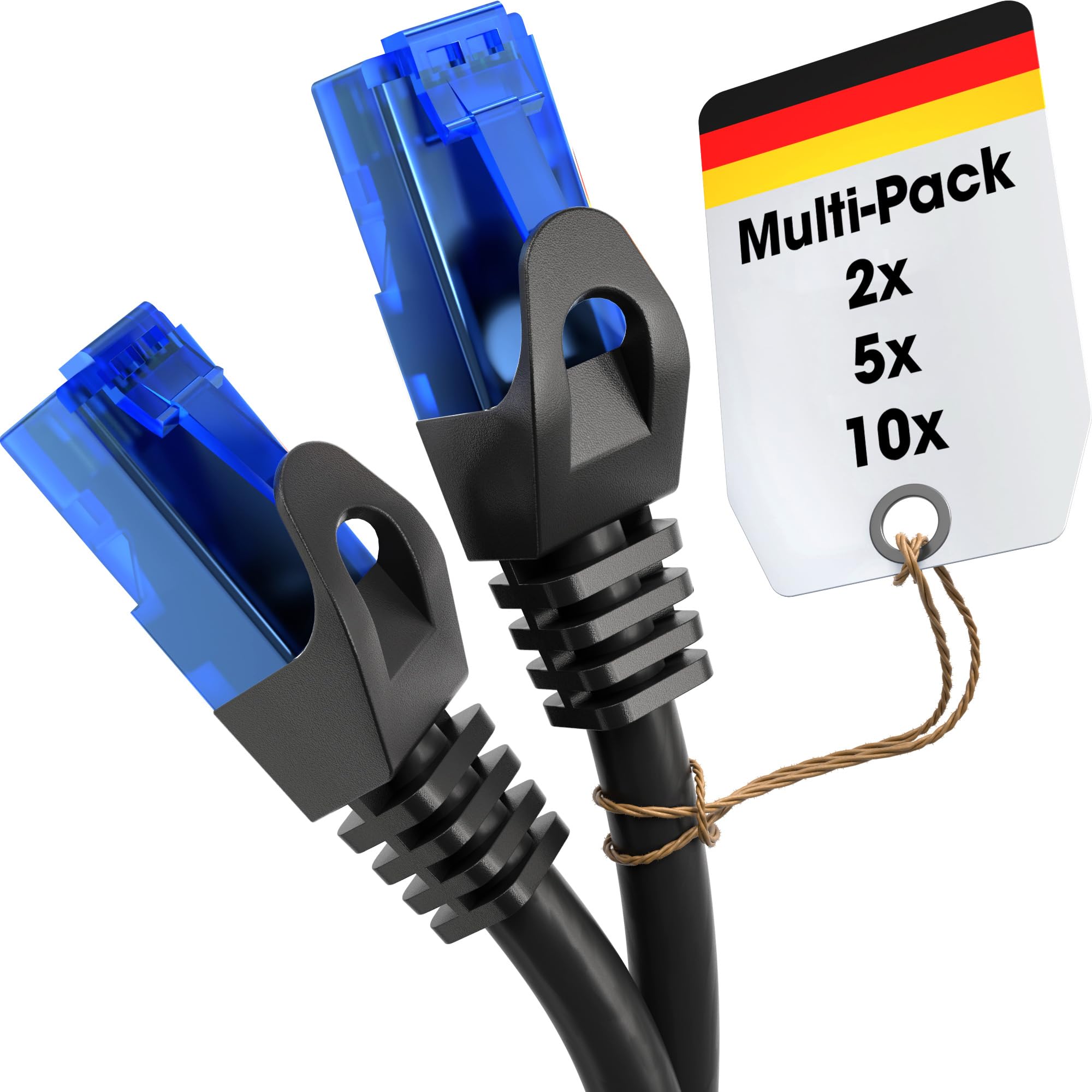 KabelDirekt 613 Gigabit Ethernet RJ45 Network Patch Cable 0.5m (Pack of 5)