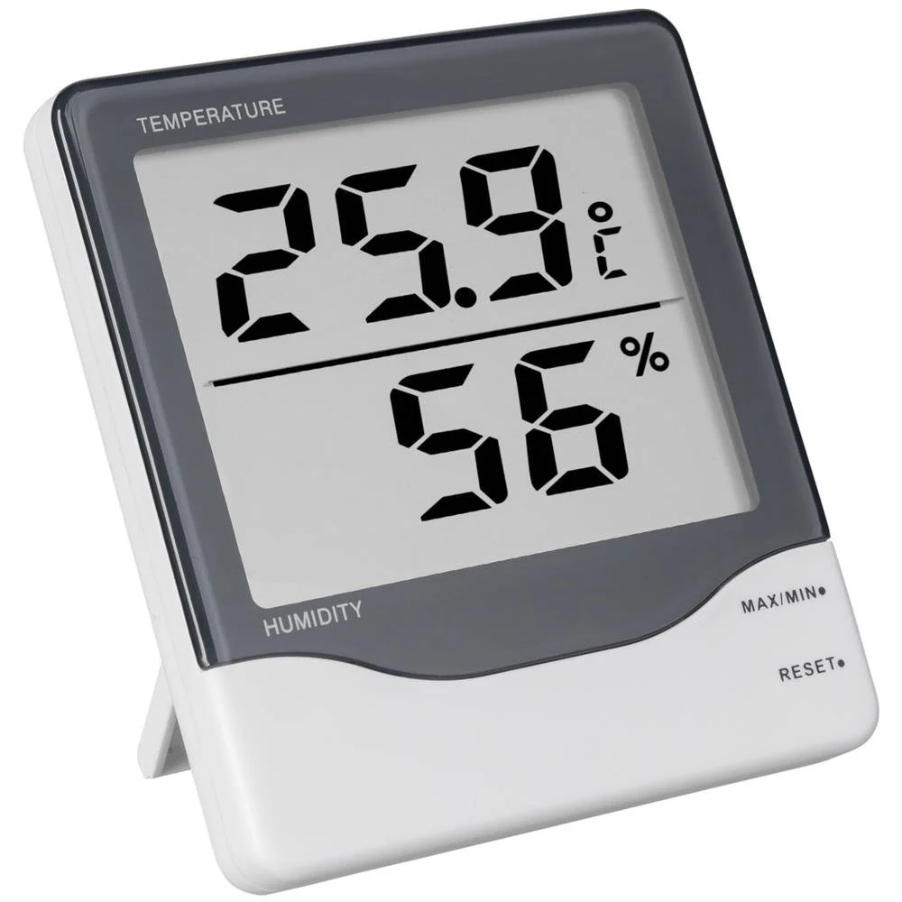 TFA Indoor Climate Monitor – Digital Thermometer & Hygrometer with Large Display for Temperature & Humidity Control