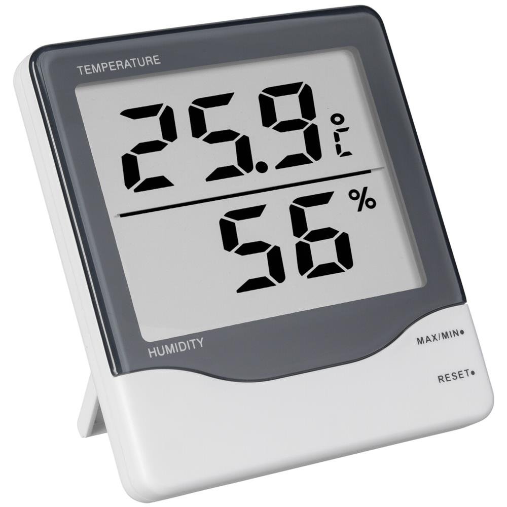 TFA Indoor Climate Monitor – Digital Thermometer & Hygrometer with Large Display for Temperature & Humidity Control