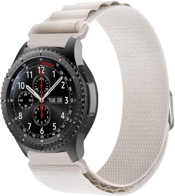 Elastic Nylon Sport Watch Band Compatible with Samsung Galaxy Watch 46mm & Gear S3 (22mm)