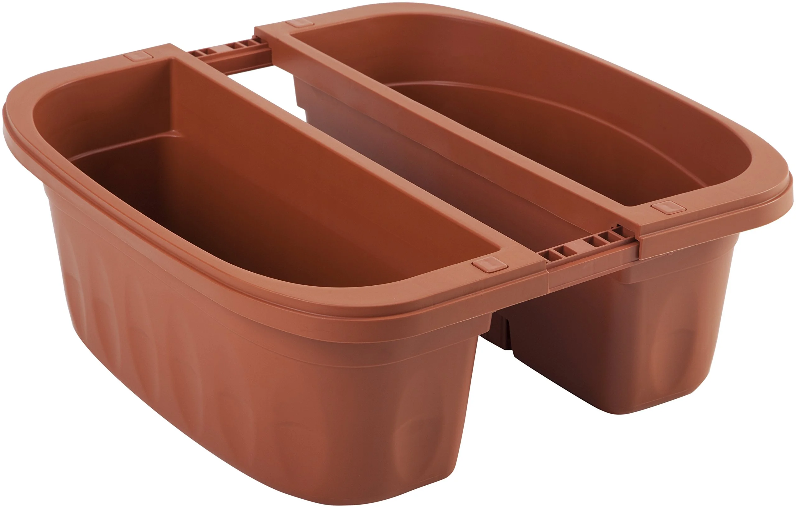Bama Adjustable Double Balcony Planter with Built-In Water Reservoir