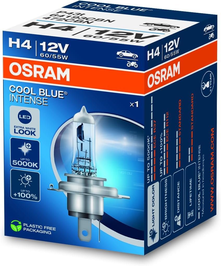 OSRAM COOL BLUE INTENSE H4 Car Headlight Bulb