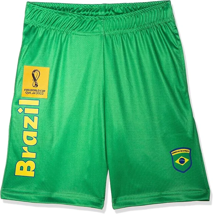 Brazil Kids' Sports Shorts – FIFA World Cup Qatar 2022 Design