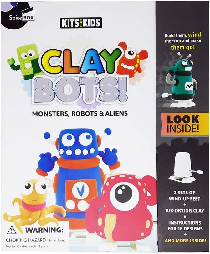 Spice Box Clay Set for Kids Monsters Robots and Space Creatures